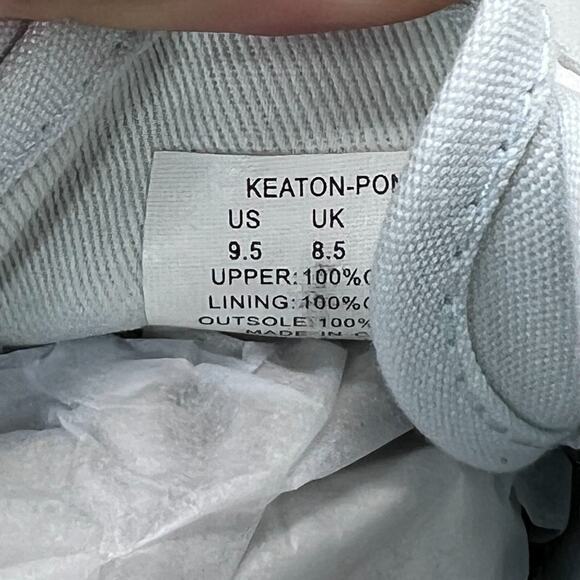 Polo Ralph Lauren Keaton Pony Low-Top Canvas Sneaker Light Blue Men 9.5D NWB - Picture 8 of 10